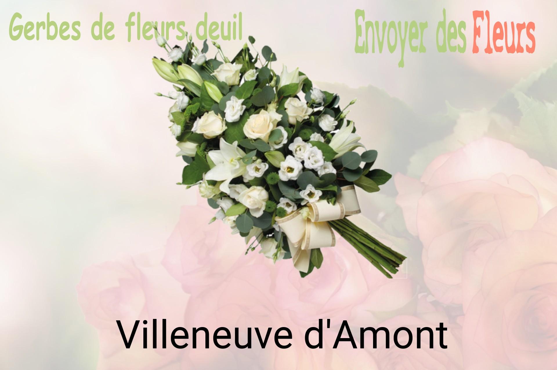 Gerbe de fleurs de deuil livrée à Villeneuve-d'Amont